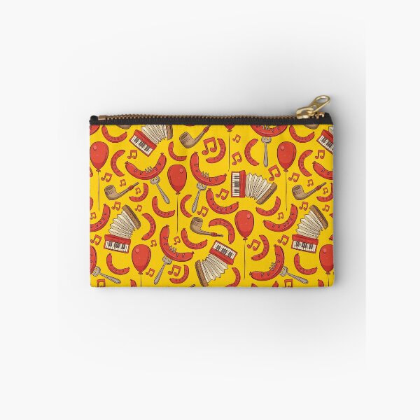 Item preview, Bratwurst and Music Oktoberfest Pattern (Marigold) designed and sold by Geo De la Cruz.