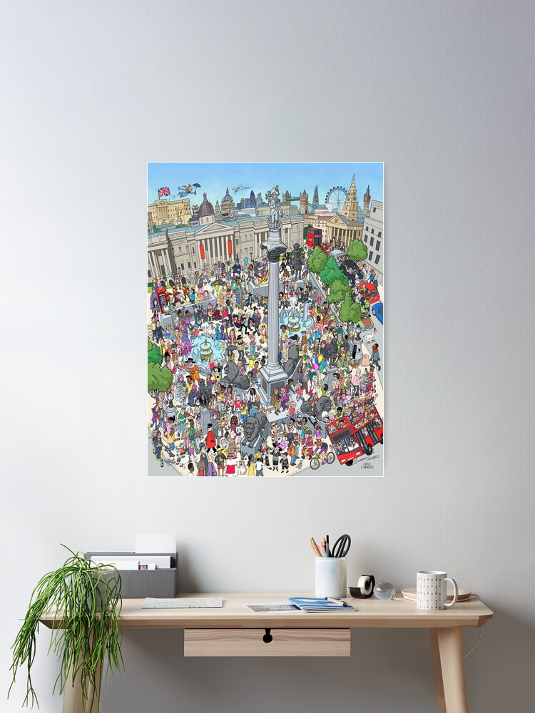 Thumbnail 2 of 3, Poster, Trafalgar Square designed and sold by MrChuckles.