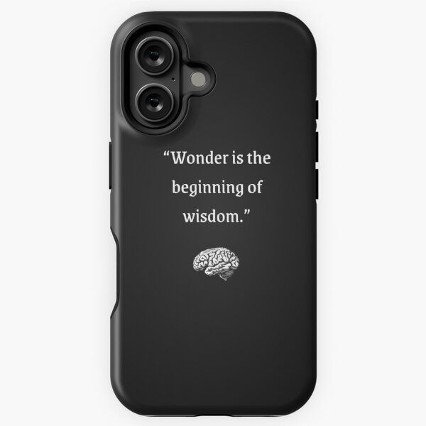 Item preview, Wonder is the beginning of wisdom | Wise Quotes  designed and sold by WisdomQuotes42.
