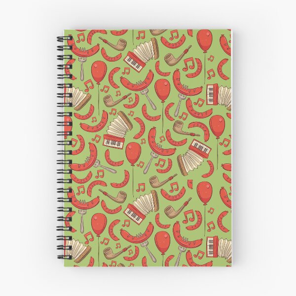Item preview, Bratwurst and Music Oktoberfest Pattern (Key Lime) designed and sold by Geo De la Cruz.