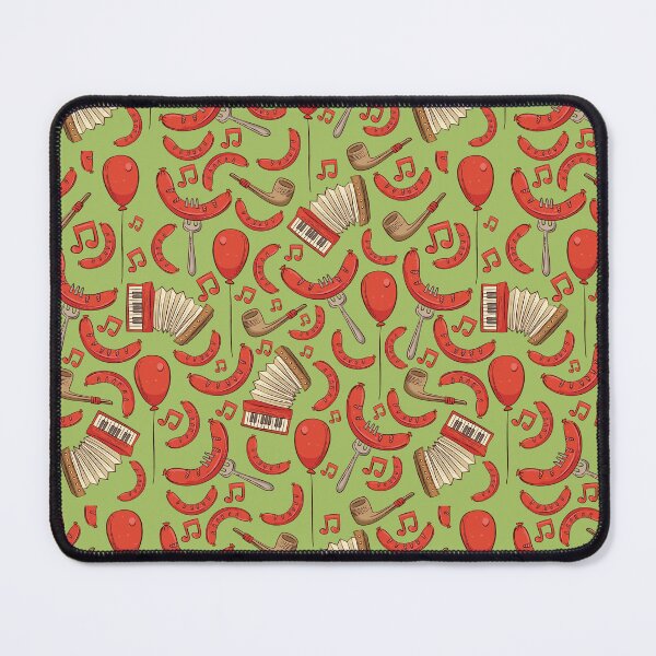 Item preview, Bratwurst and Music Oktoberfest Pattern (Key Lime) designed and sold by Geo De la Cruz.