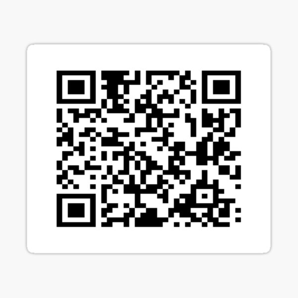Item preview, rickroll qr code sticker designed and sold by karlaminev2.
