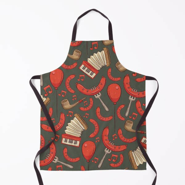 Item preview, Bratwurst and Music Oktoberfest Pattern (Pewter) designed and sold by Geo De la Cruz.
