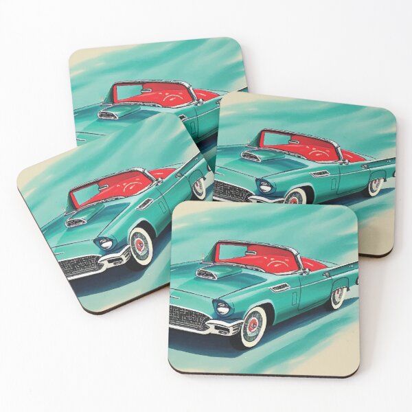 Item preview, 1957 Ford Thunderbird, Watercolor Artistic Rendering designed and sold by FeatureGifts.