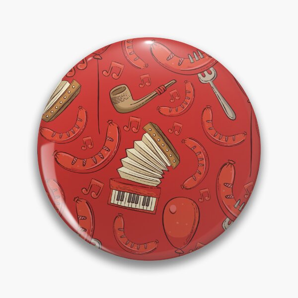Item preview, Bratwurst and Music Oktoberfest Pattern (Cinnamon) designed and sold by Geo De la Cruz.