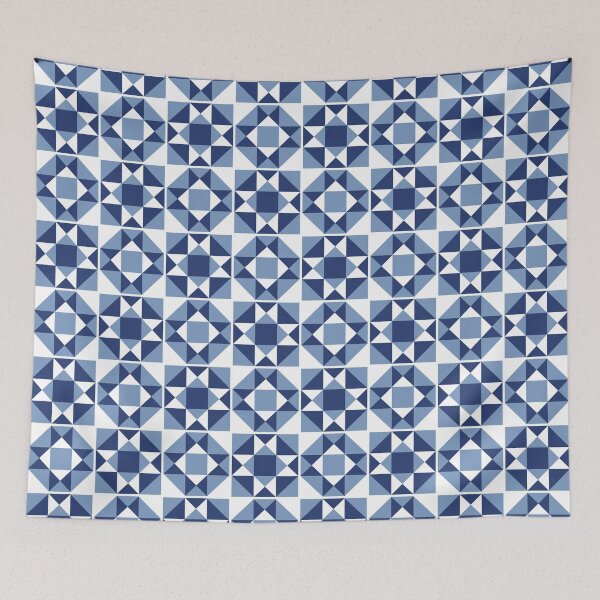 Item preview, Mosaic Tile Pattern (blue/white) designed and sold by Design Minds Boutique.