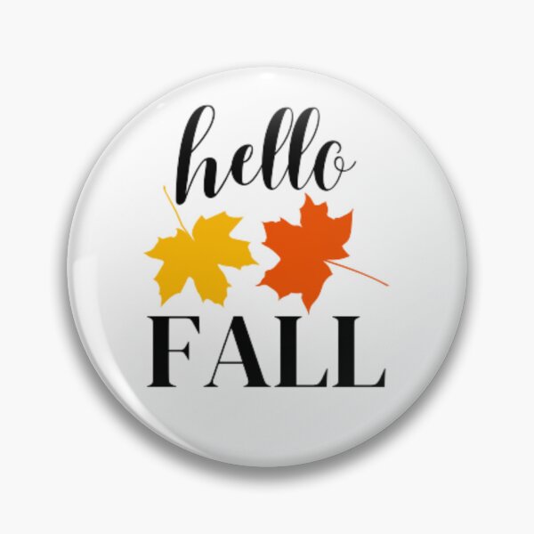 Item preview, Hello Fall with Leaves designed and sold by ChristinesCo.