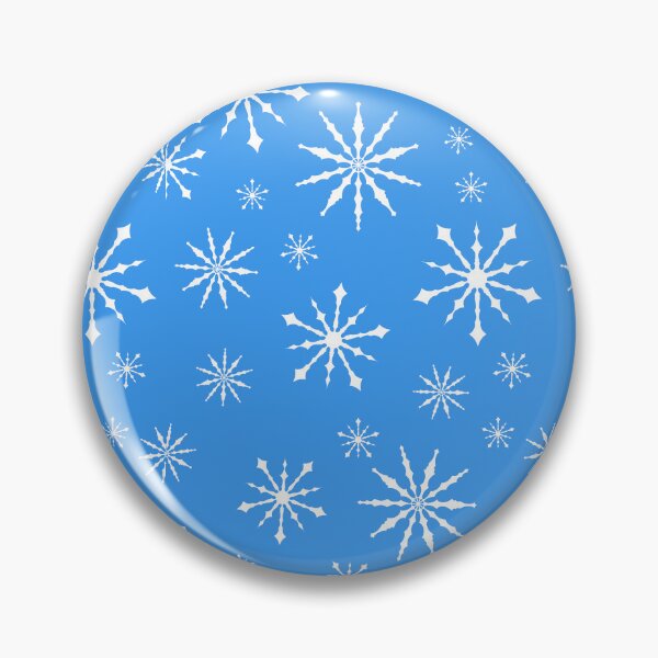 Item preview, White Snowflake Pattern (Blue) designed and sold by SilentNoiseArt.