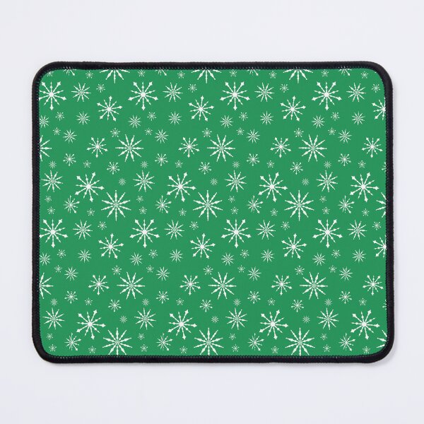 Item preview, White Snowflake Pattern (Green) designed and sold by SilentNoiseArt.