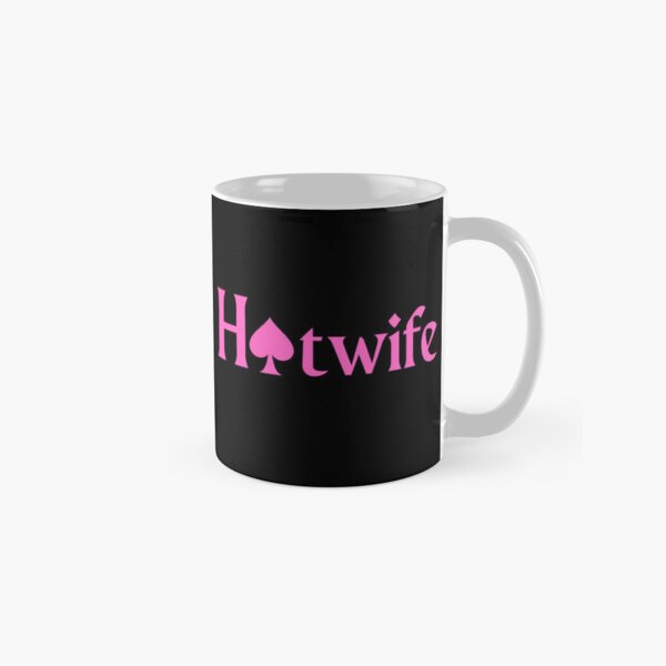 Item preview, Pink Hotwife with spade on black background designed and sold by KeikoandSarge.