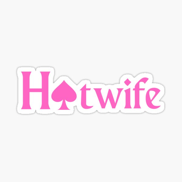 Item preview, Pink Hotwife with spade on black background designed and sold by KeikoandSarge.