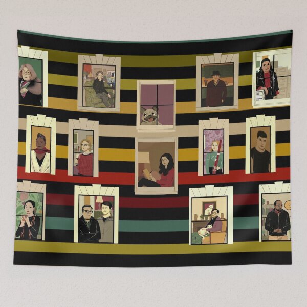 Item preview, Only Murders in the Building Mural (Horizontal) designed and sold by H-with-B.