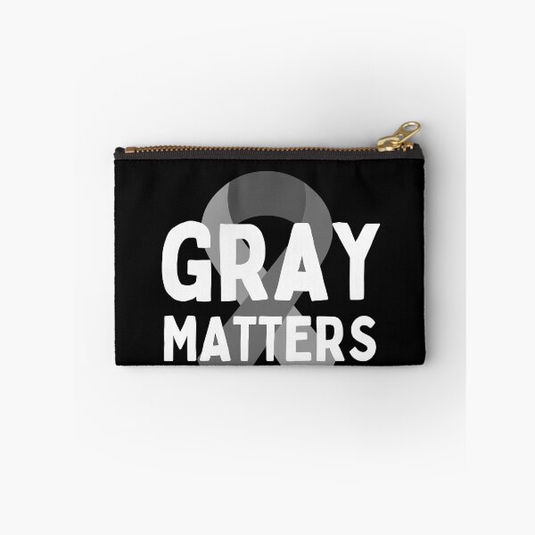 Item preview, I Wear Grey For Brain Tumor Awareness Grey Matters Ribbon designed and sold by Trankix.