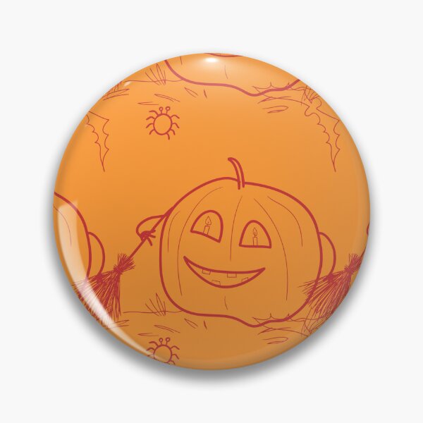 Item preview, Orange Halloween pumpkin design designed and sold by myikigai.