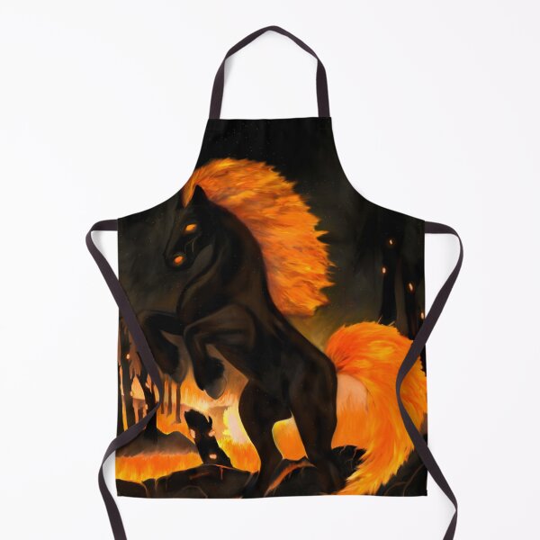 Item preview, Creepy fire horse of destruction designed and sold by AcharyaStudio.
