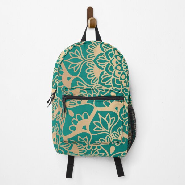 Item preview, Teal and Gold Geometric Mandala designed and sold by Julie Erin Designs.