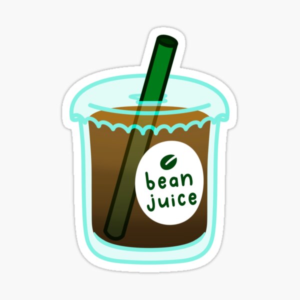 "Bean Juice Coffee Cup" Sticker for Sale by Celendris Redbubble