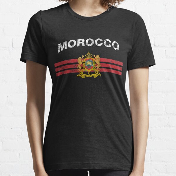 Moroccan Flag Shirt - Moroccan Emblem & Morocco Flag Shirt Essential T-Shirt