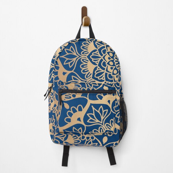 Item preview, Dark Blue and Gold Geometric Mandala designed and sold by Julie Erin Designs.