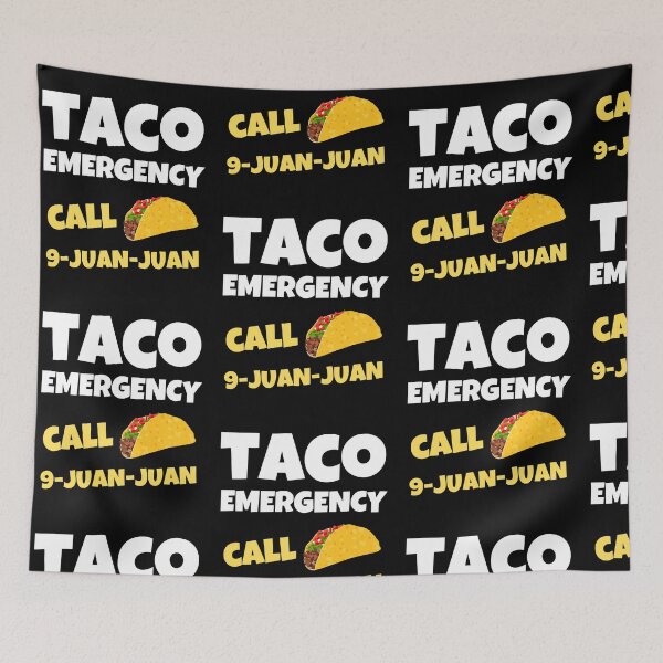 Item preview, Funny Cinco de Mayo Taco Emergency Call 9 Juan Juan Humor designed and sold by Trankix.
