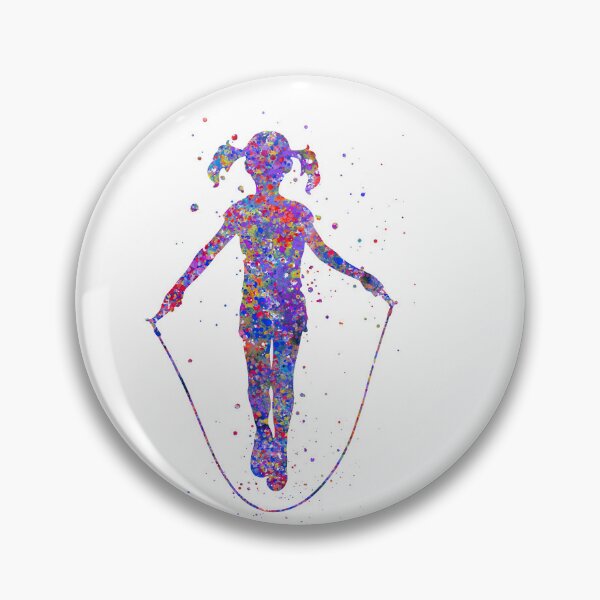 Item preview, Little girl rope jump designed and sold by Rosaliartbook.