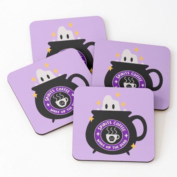 Item preview, Spirits Coffee Halloween ghost coffee brand cute designed and sold by Allison Scianna.