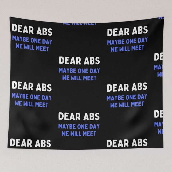 Item preview, Dear Abs Maybe One Day We Will Meet Funny Gym Humor Workout designed and sold by Trankix.