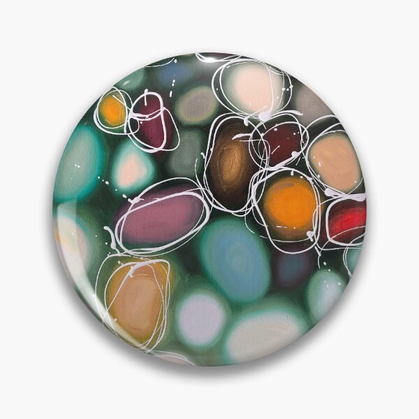 Item preview, Pebbles In Yellow And Green designed and sold by DavidClareArt.