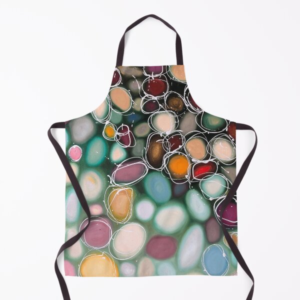 Item preview, Pebbles In Yellow And Green designed and sold by DavidClareArt.