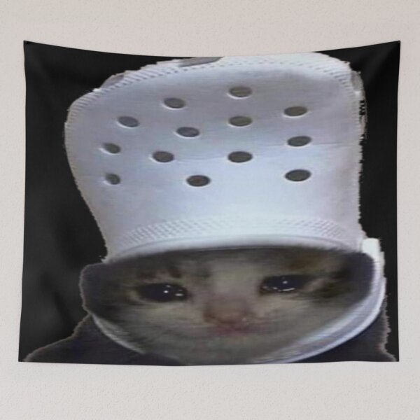 Item preview, Crying Cat Croc Meme designed and sold by karlaminev2.
