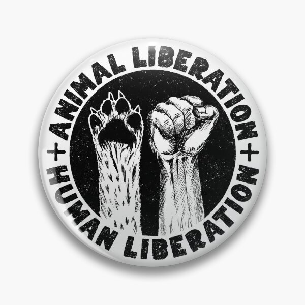 Item preview, ANIMAL LIBERATION HUMAN LIBERATION - Animal Rights Vegan Activism designed and sold by EarthlingTom.