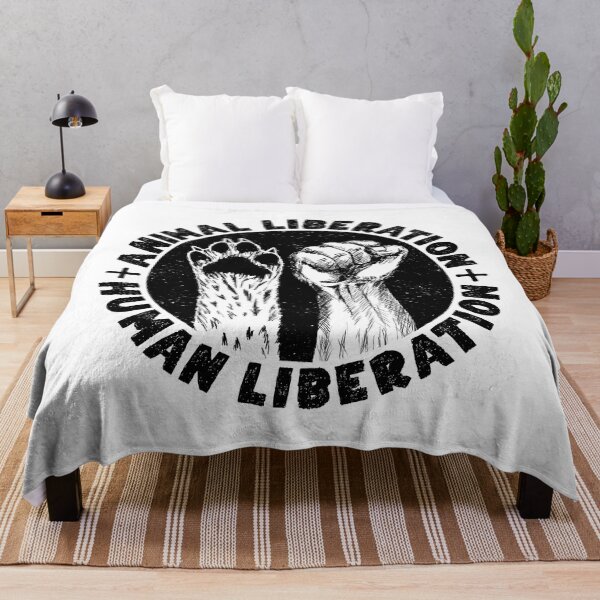 Item preview, ANIMAL LIBERATION HUMAN LIBERATION - Animal Rights Vegan Activism designed and sold by EarthlingTom.