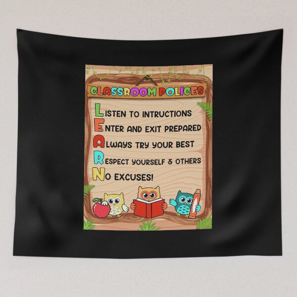 Item preview, Classroom Policies Back to School designed and sold by medinoboozew.