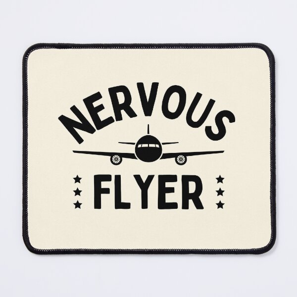 Item preview, Nervous Flyer designed and sold by FunnyFactDesign.