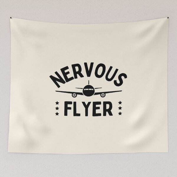 Item preview, Nervous Flyer designed and sold by FunnyFactDesign.