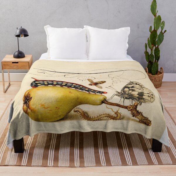 Item preview, Vintage Flower Fly Caterpillar Pear Centipede manuscript parchment designed and sold by aurielaki.