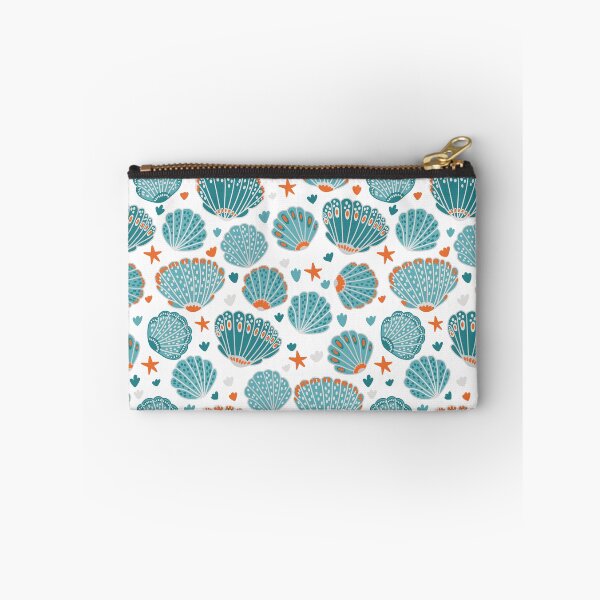 Item preview, Pattern with shells on a white background, painted with dreams of the sea designed and sold by Drozdova.