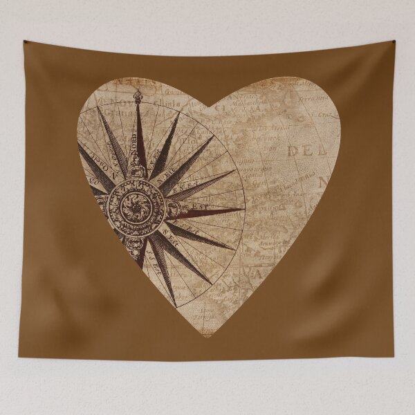 Item preview, Heart TRAVELER,map,  designed and sold by LuFilu.