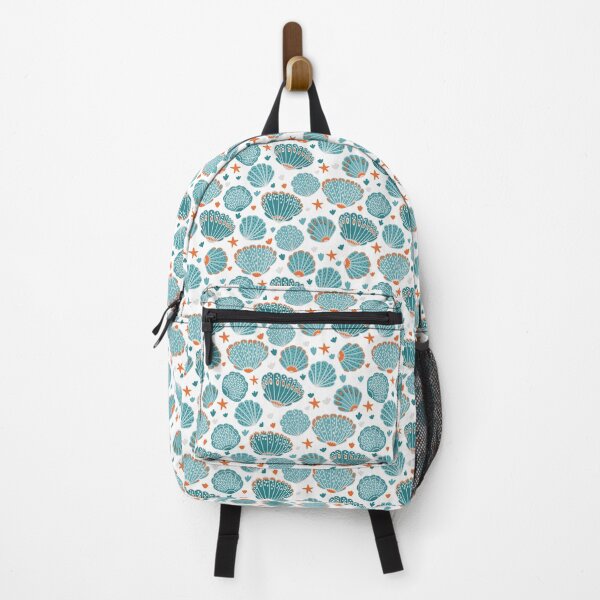 Item preview, Pattern with shells on a white background, painted with dreams of the sea designed and sold by Drozdova.