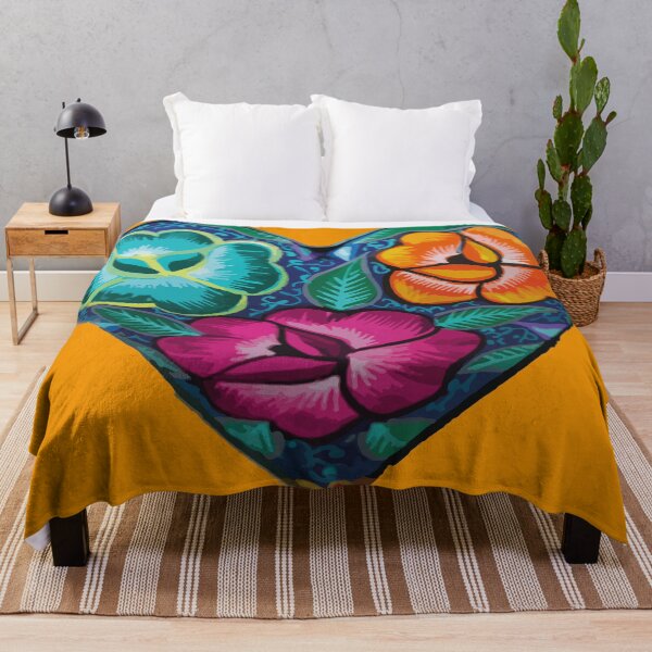 Item preview, Bordado mexicano corazón tehuana flores colorido mercado mexicano designed and sold by T-Mex.