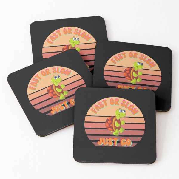 Item preview, Fast Or Slow Just Go - Sunset Design With Turtle designed and sold by ImagesDesigns.