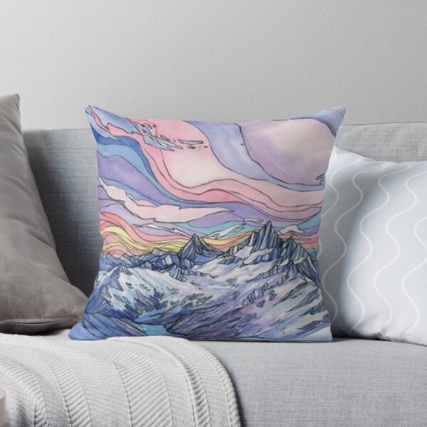 Vintage Geology and Meteorology Diagram (1893) Throw Pillow