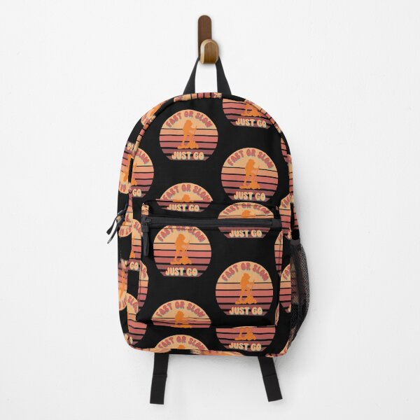 Item preview, Fast Or Slow Just Go - Sunset Design with Hiker designed and sold by ImagesDesigns.