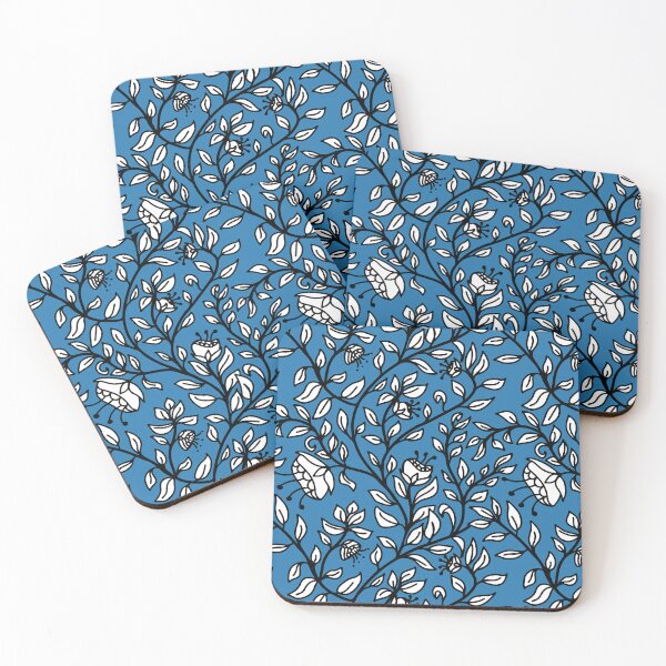 Item preview, Blooming Vines_Blue designed and sold by AmberMaeJacobs.