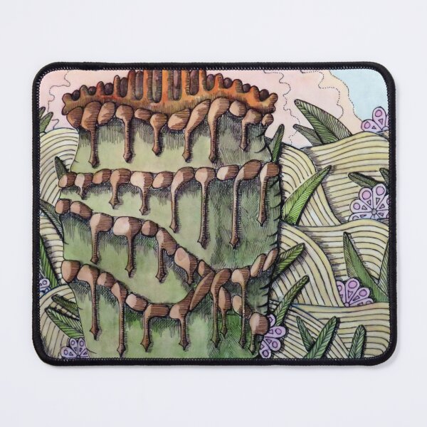 Item preview, 691 - PEEPING FLOWERS - DAVE EDWARDS - INK & WATERCOLOUR - 2022 designed and sold by BLYTHART.
