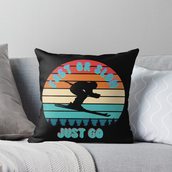 Item preview, Fast Or Slow Just Go - Sunset Design Ski jumper designed and sold by ImagesDesigns.
