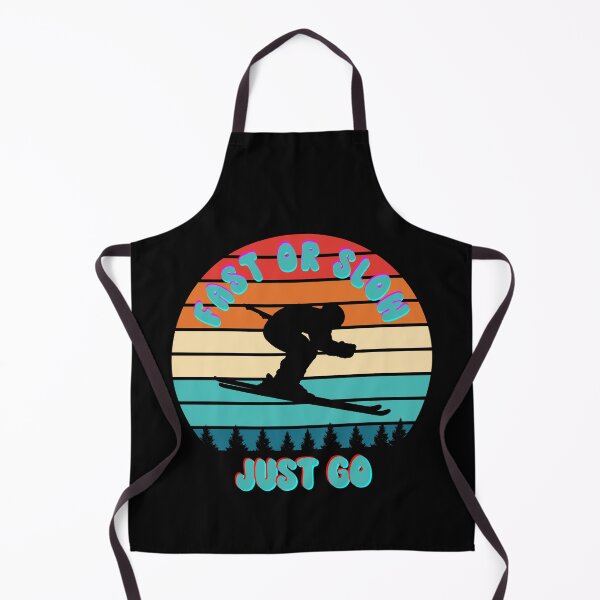 Artikelvorschau, Fast or Slow Just Go - Skispringer im Sunset Design entworfen und verkauft von ImagesDesigns.