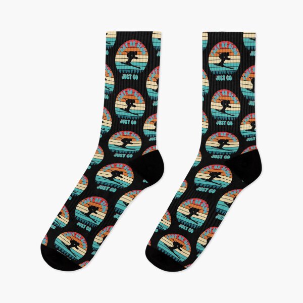 Item preview, Fast Or Slow Just Go - Sunset Design Ski jumper designed and sold by ImagesDesigns.