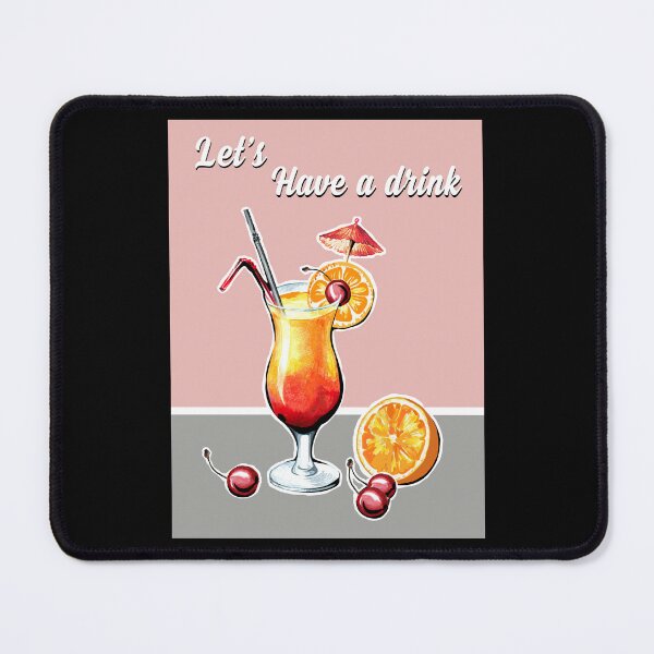 Item preview, Cocktail Sunrise Watercolor Summer Let's Have A Drink designed and sold by medinoboozew.