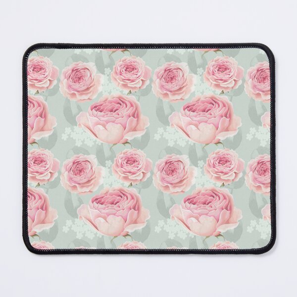 Item preview, Blush Roses on a Sage Green Repeating Background designed and sold by BaerDesign.